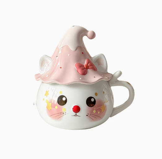 ミルクやコーヒーに最適なセラミックマグ - 再利用可能、コーヒーやあらゆる飲み物に最適 - クリスマス、新年、バレンタインデーの家族や友人へのプレゼントに最適